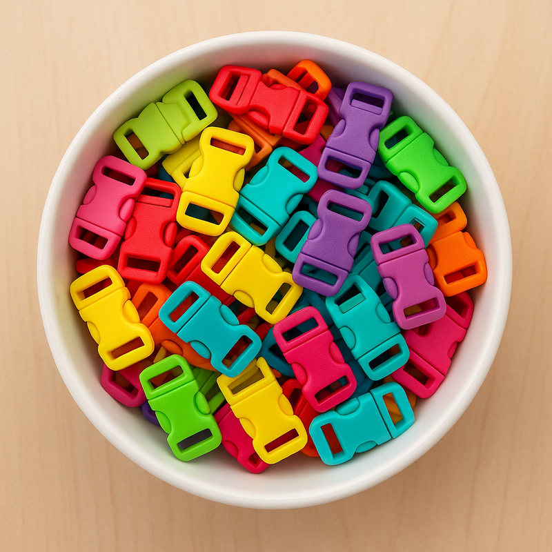 Parachute Clips 10 mm wide x 4 Random Colours sewing and quilting product