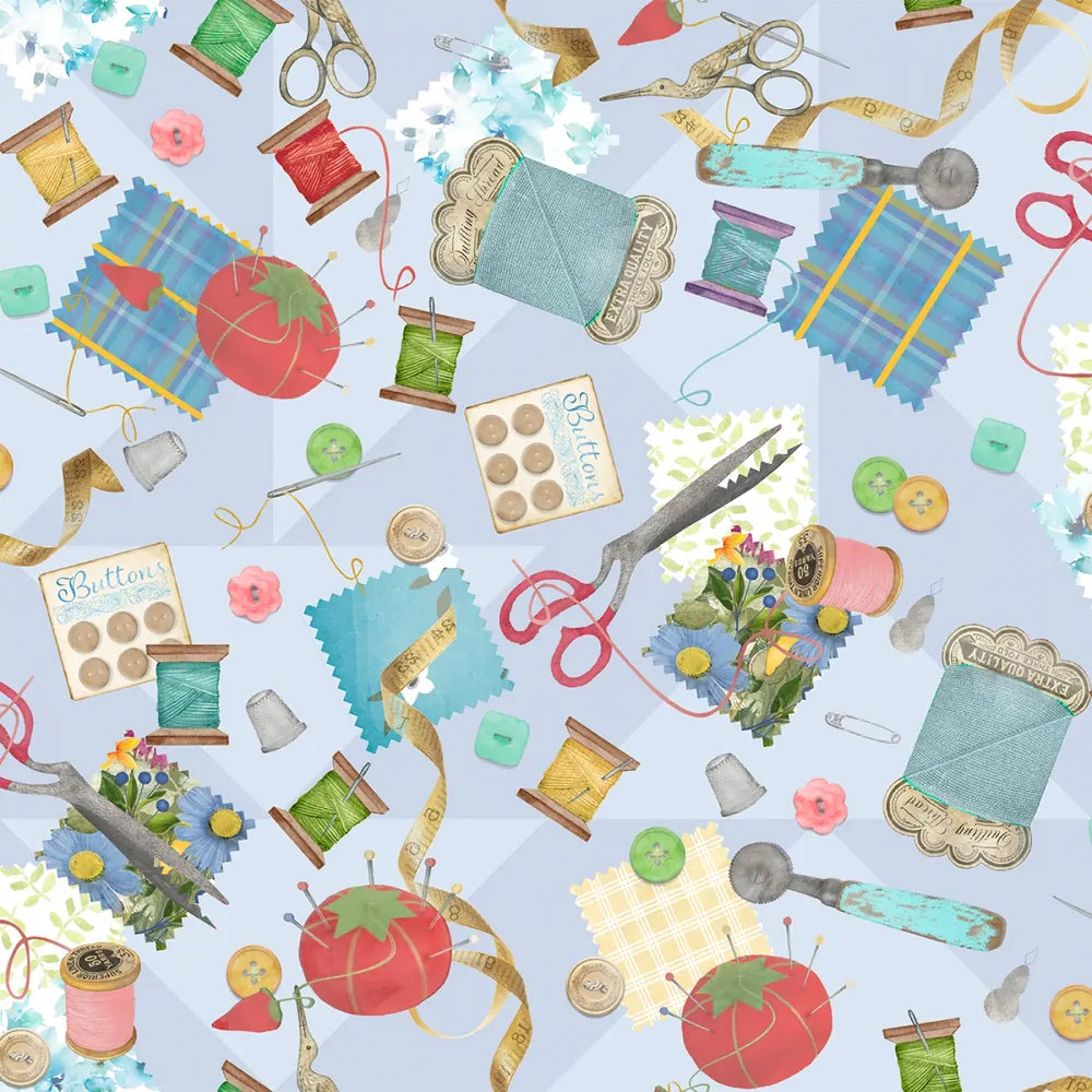 Shop Hopping - Blue Notions Stash sewing and quilting product