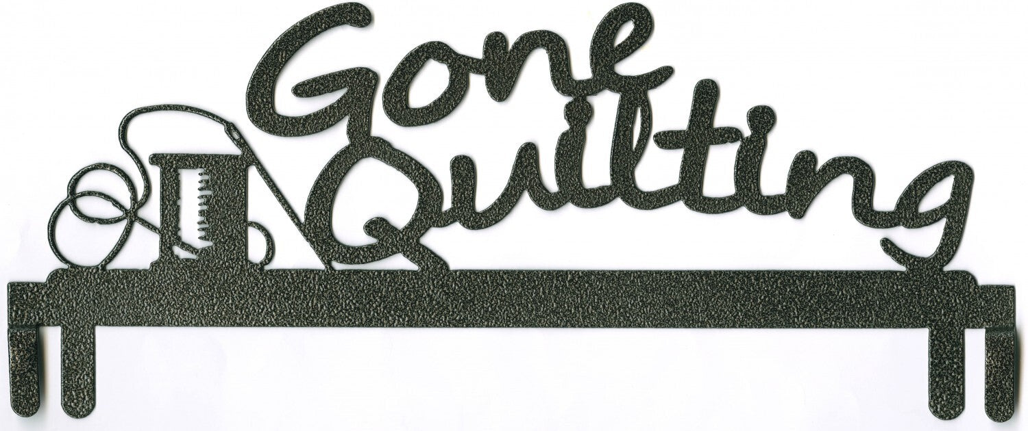 Quilt Hanger - GONE QUILTING - 305 mm for quilt display and sewing room organisation