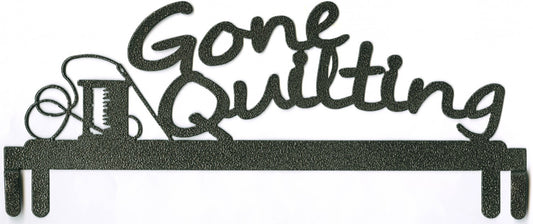 Quilt Hanger - GONE QUILTING - 305 mm for quilt display and sewing room organisation
