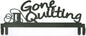 Quilt Hanger - GONE QUILTING - 305 mm for quilt display and sewing room organisation