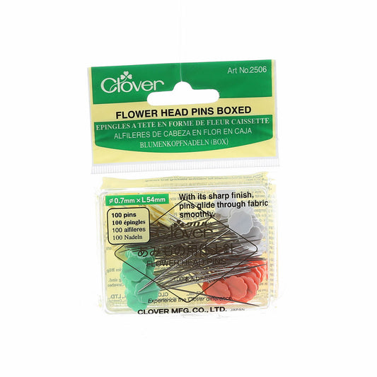 Flower Head Pin Size 32 - 51 mm 100ct 4 colours , quilting and needlework