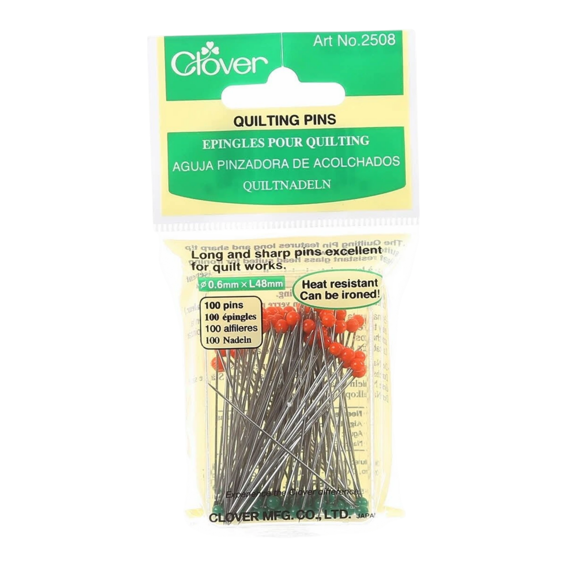 Quilting Glasshead Pin Size 30 - 48 mm 100ct , quilting and needlework