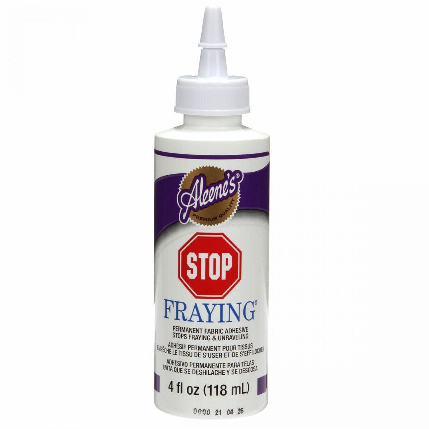 Aleenes Stop Fraying Glue 4oz Dabber for applique, sewing and craft projects