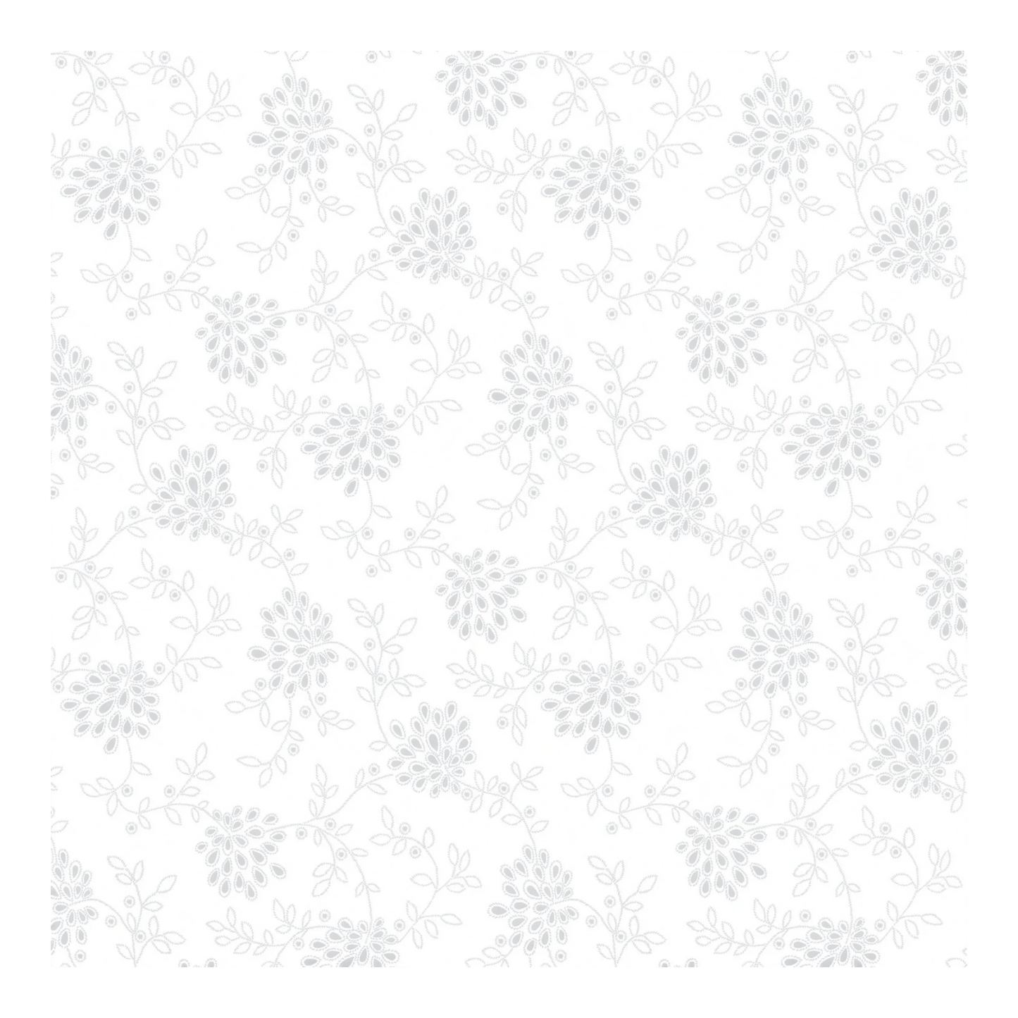 White on White Teardrop Floral