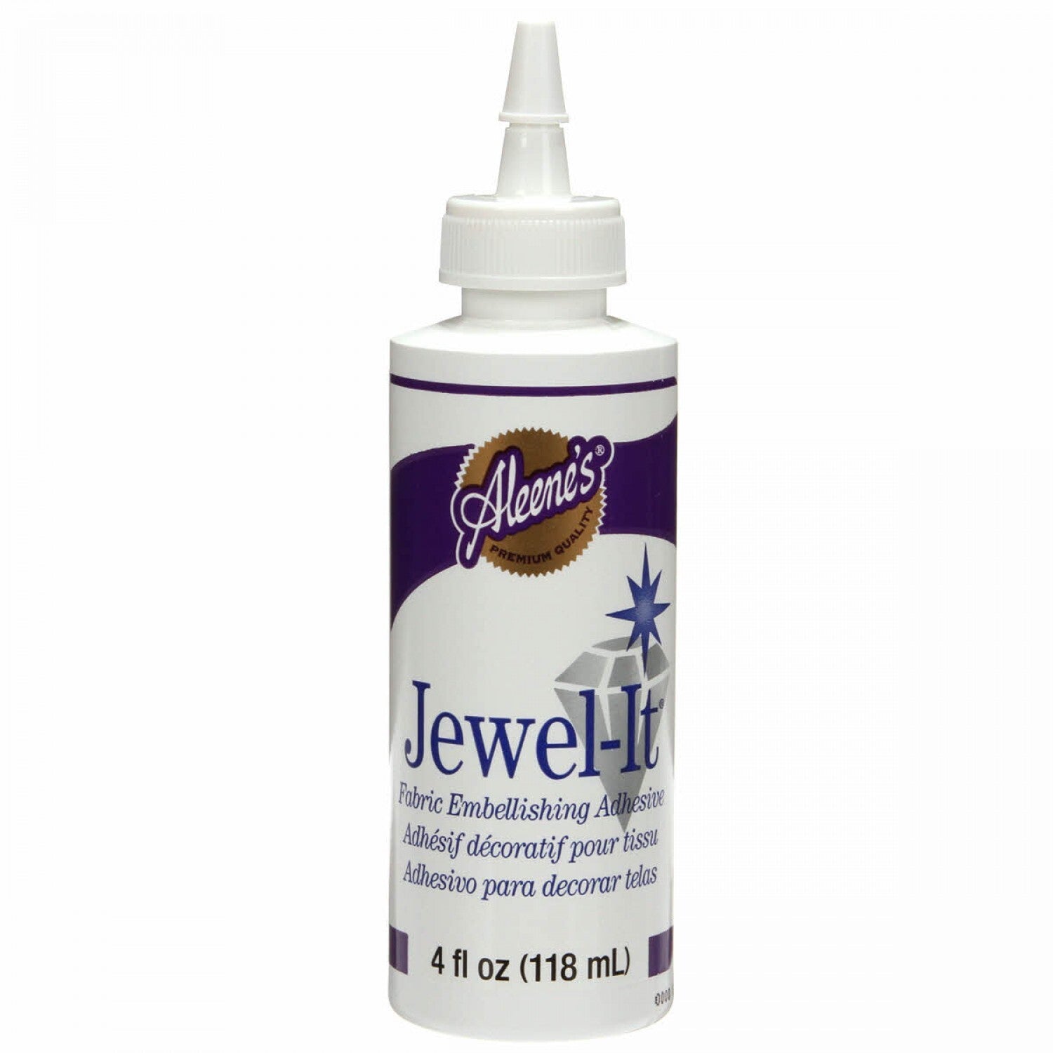 Aleenes Jewel It Fabric Glue 4 oz for applique, sewing and craft projects
