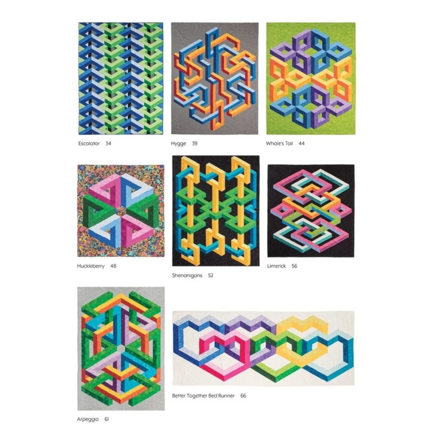3-D Illusion Quilts Simplified Book - Everything Fabric