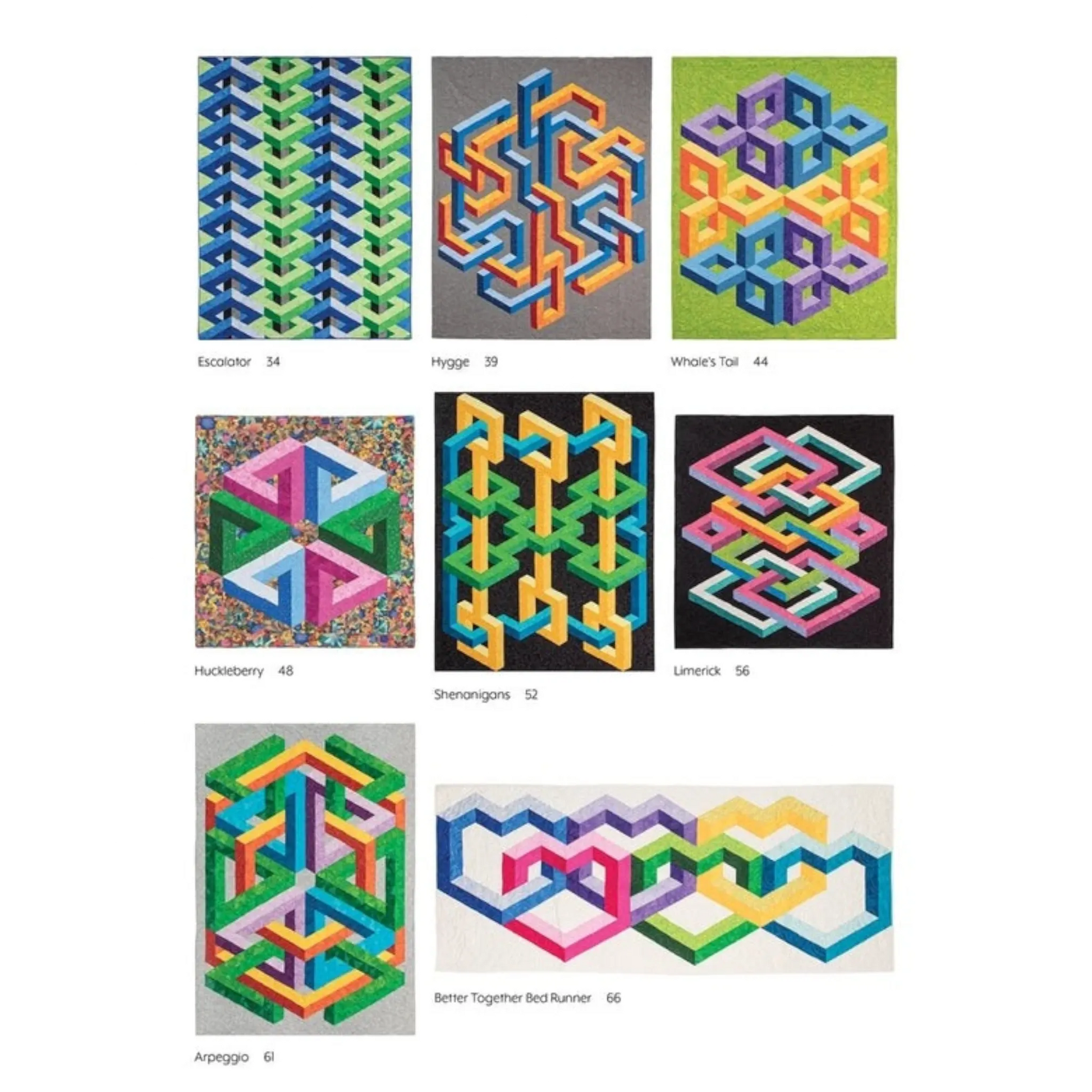3-D Illusion Quilts Simplified Book - Everything Fabric