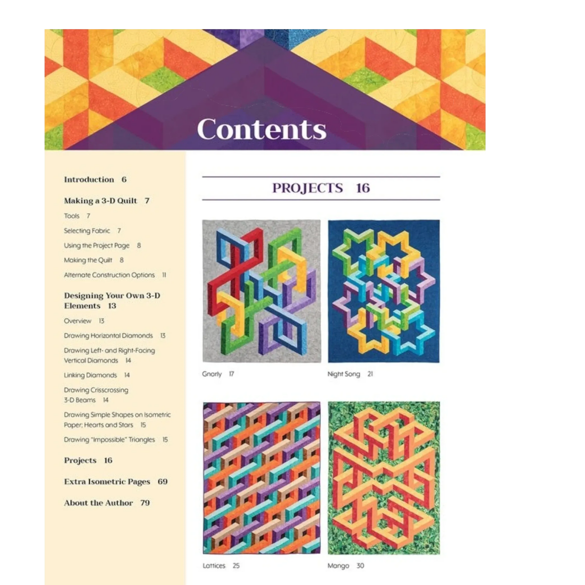 3-D Illusion Quilts Simplified Book - Everything Fabric