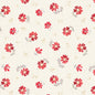 Scarlet Dreams- Medium Floral Toss-Cream