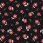 Scarlet Dreams- Medium Floral Toss-Black