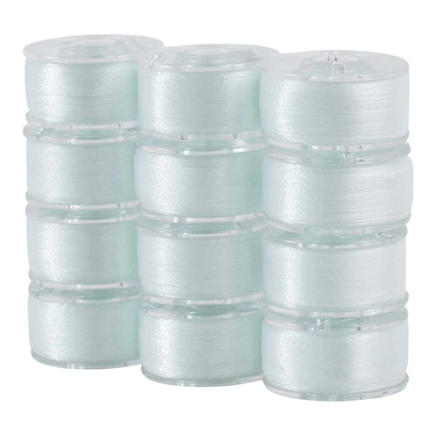 SuperBobs Polyester Bobbin 12pk Class 15 Lace White