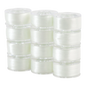 SuperBobs Polyester Bobbin 12pk Class 15 WHITE machine threading and quilting