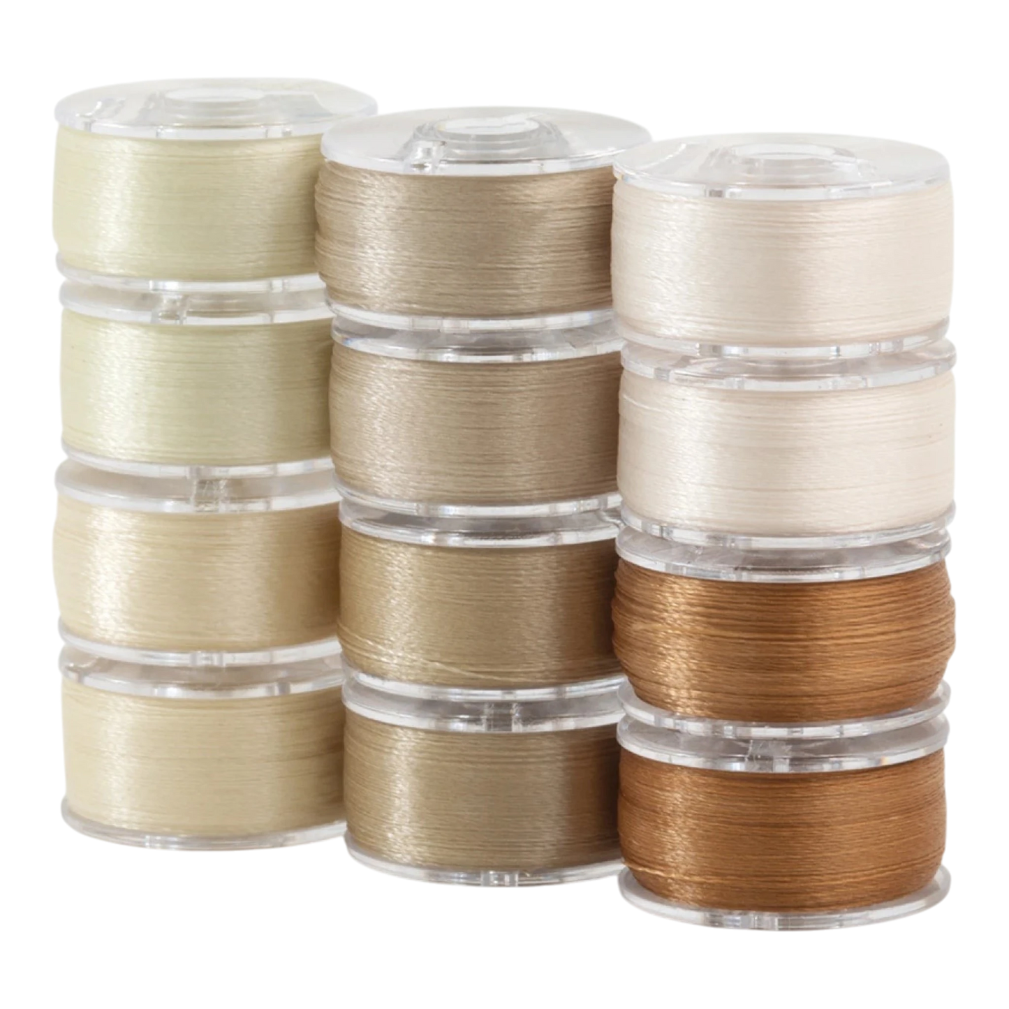 SuperBobs Polyester Bobbin 12pk Class 15 Neutral
