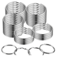 Stainless Steel Key Fob Rings - Approx. 1-3/16in (30mm)