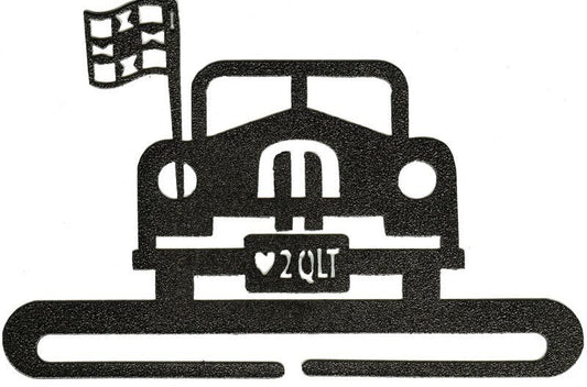 7-1/2in Jalopy Tap Split Bottom Holder Charcoal for quilt display and sewing room organisation