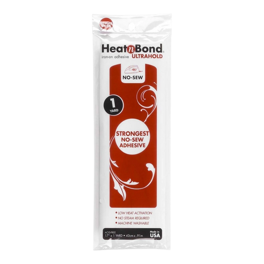 Heat n Bond Ultrahold 432 mm x 1 Yard Prepack for applique, sewing and fusible craft projects