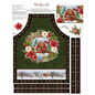 Hollyville Green Apron Panel - 914 mm wide for patchwork, quilting and sewing