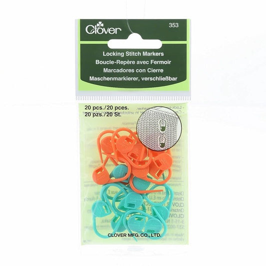 Clover Locking Stitch Marker 20ct , sewing and fabric marking