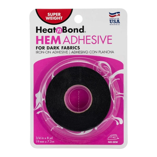 HeatnBond Super Hem for Dark Fabrics 19 mmx8yds for patchwork, quilting and sewing