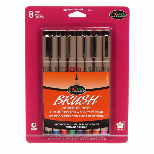 Pigma Brush 8 Col Pk sewing and quilting product