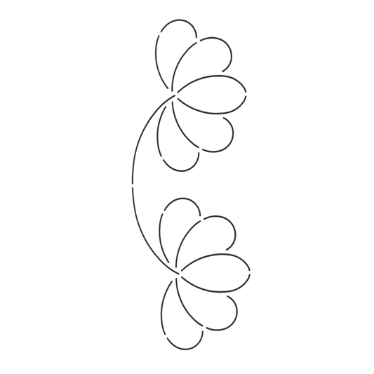 Quilt Stencil Border Design - 102 mm for precise cutting, marking and patchwork