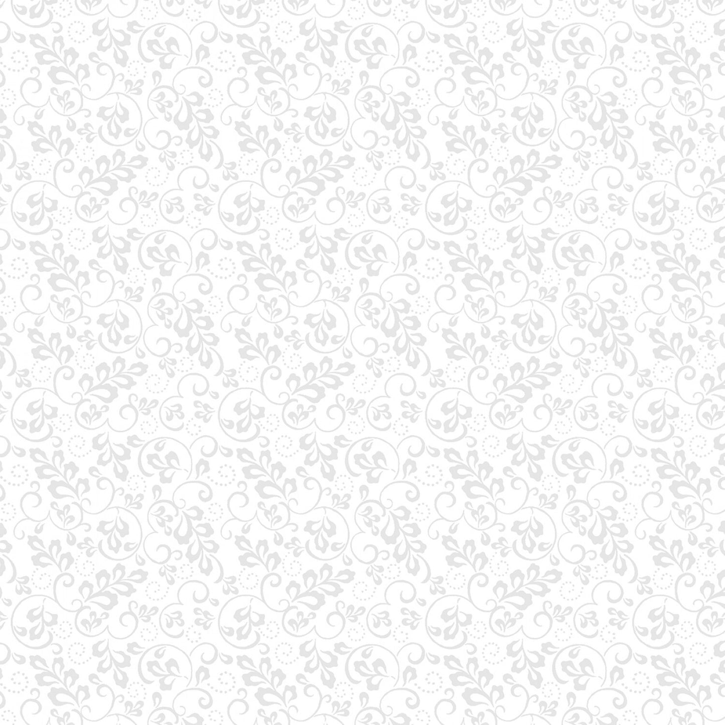 White on White Leaf & Scroll sewing and quilting product