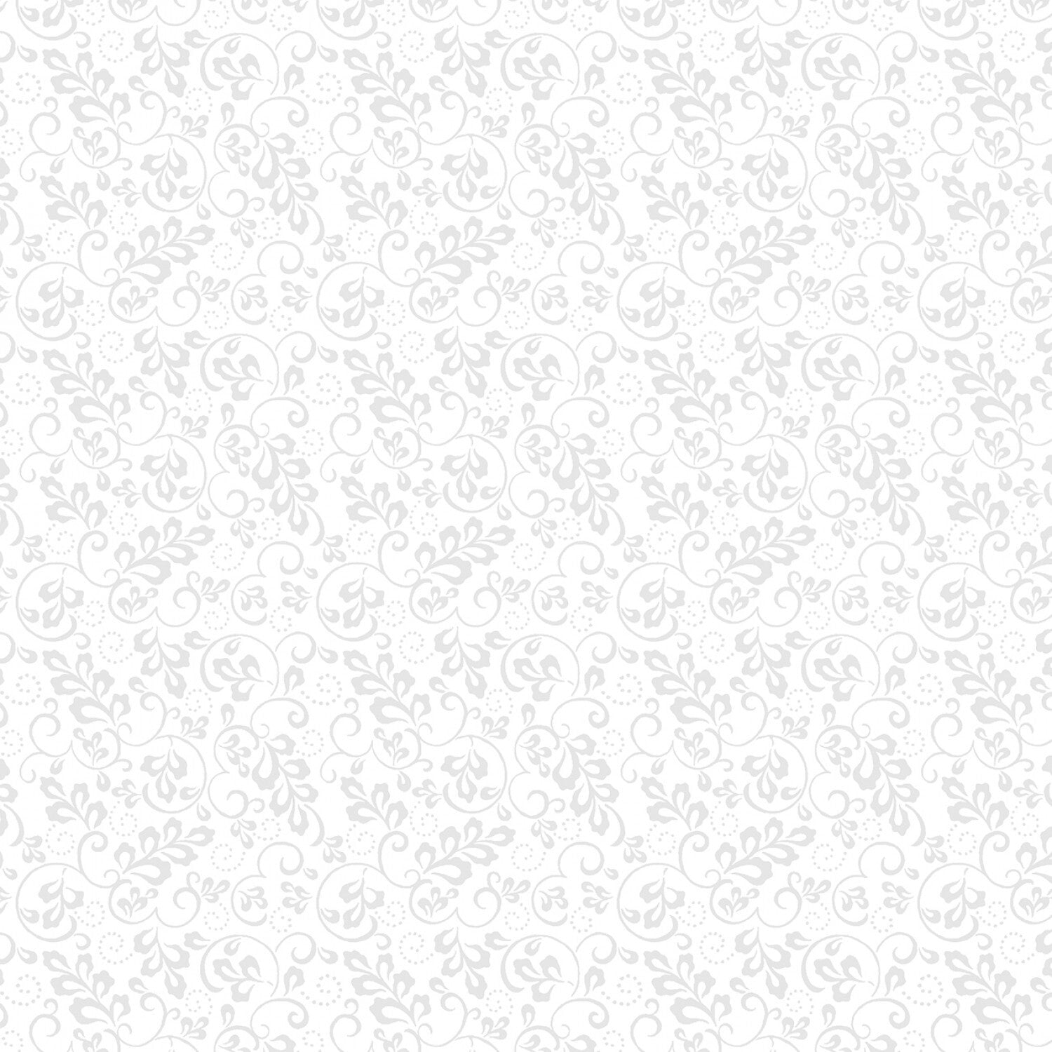 White on White Leaf & Scroll sewing and quilting product