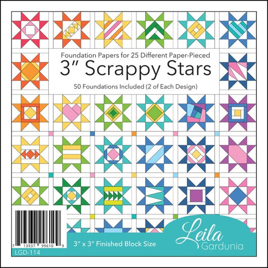 3in Scrappy Stars Foundation Pad - Everything Fabric