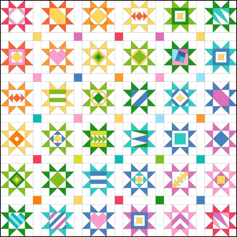 3in Scrappy Stars Foundation Pad - Everything Fabric