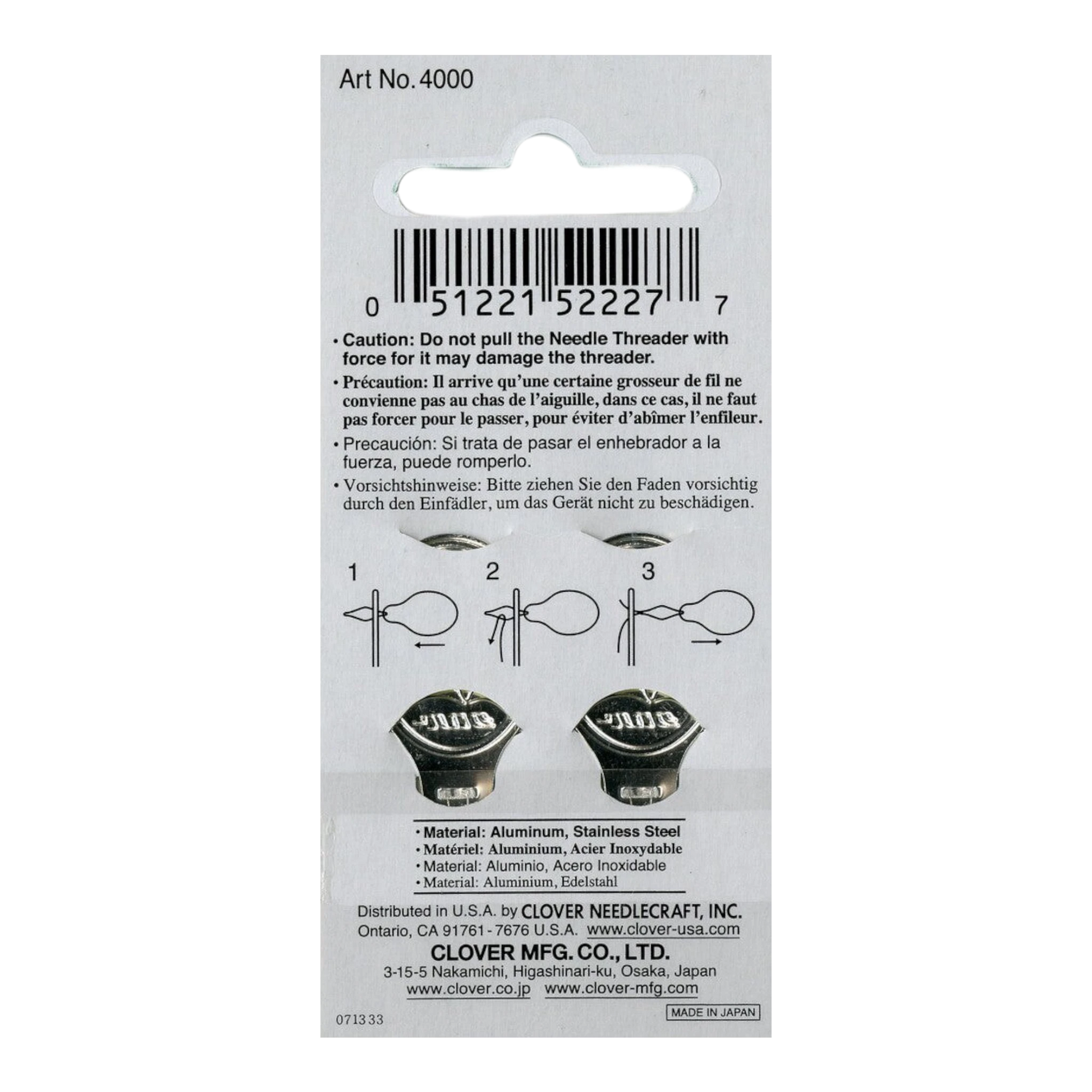 Needle Threader by Clover , piecing and stitching