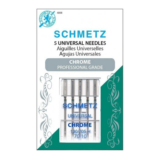 Schmetz Needles - Chrome Universal 70/10 Needle 5 ct , quilting and needlework