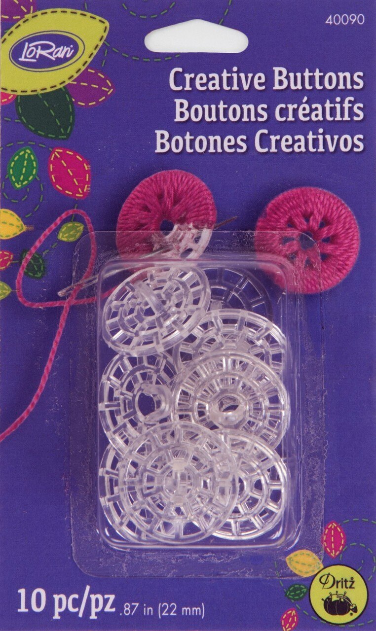 Loran Creative Buttons-10 pc for garments, sewing and craft projects