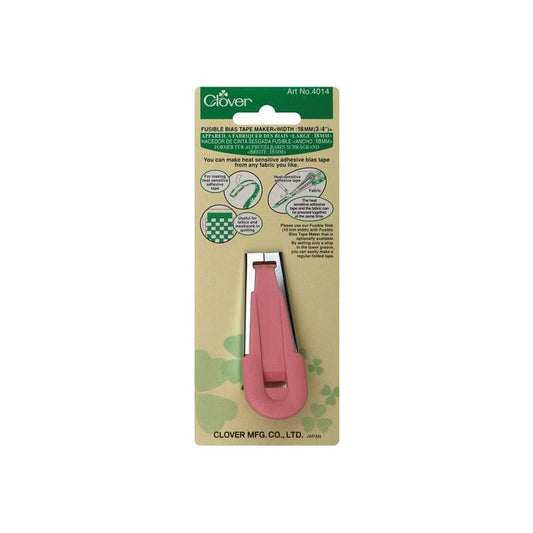 Clover Fusible Bias Tape Maker - 18 mm (3/4) , quilting and neat fabric finishing