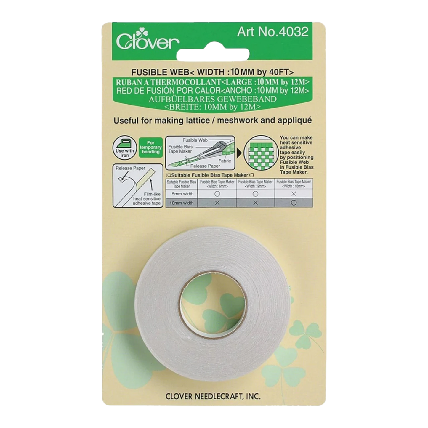 Fusible Bias Tape Web - 10 mm