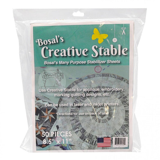Tear-Away Heavy Weight Stabilizer 216 mm x 279 mm 50pk , quilting and structured projects
