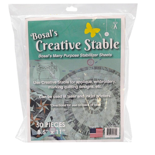 Tear-Away Heavy Weight Stabilizer 216 mm x 279 mm 50pk , quilting and structured projects