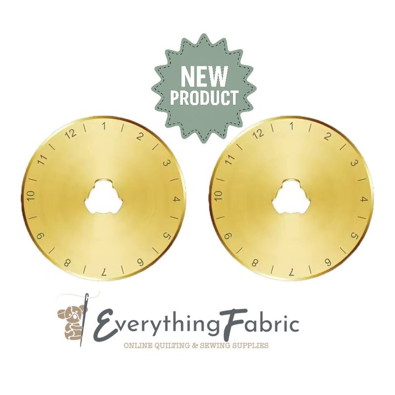 45mm Titanium Rotary Cutter Blades 2 Pack - Everything Fabric