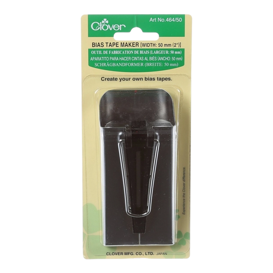 Clover Fusible Bias Tape Maker - 9 mm (3/8) , quilting and neat fabric finishing