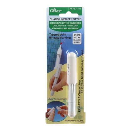Clover Chaco Liner Pen Style , sewing and fabric marking