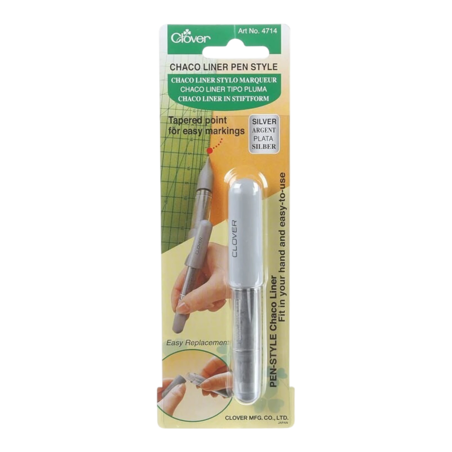 Clover Chaco Liner Pen Style , sewing and fabric marking