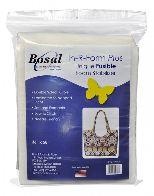 Bosal In-R-Form Plus Double Sided Fusible Foam Stabiliser for applique, sewing and craft projects