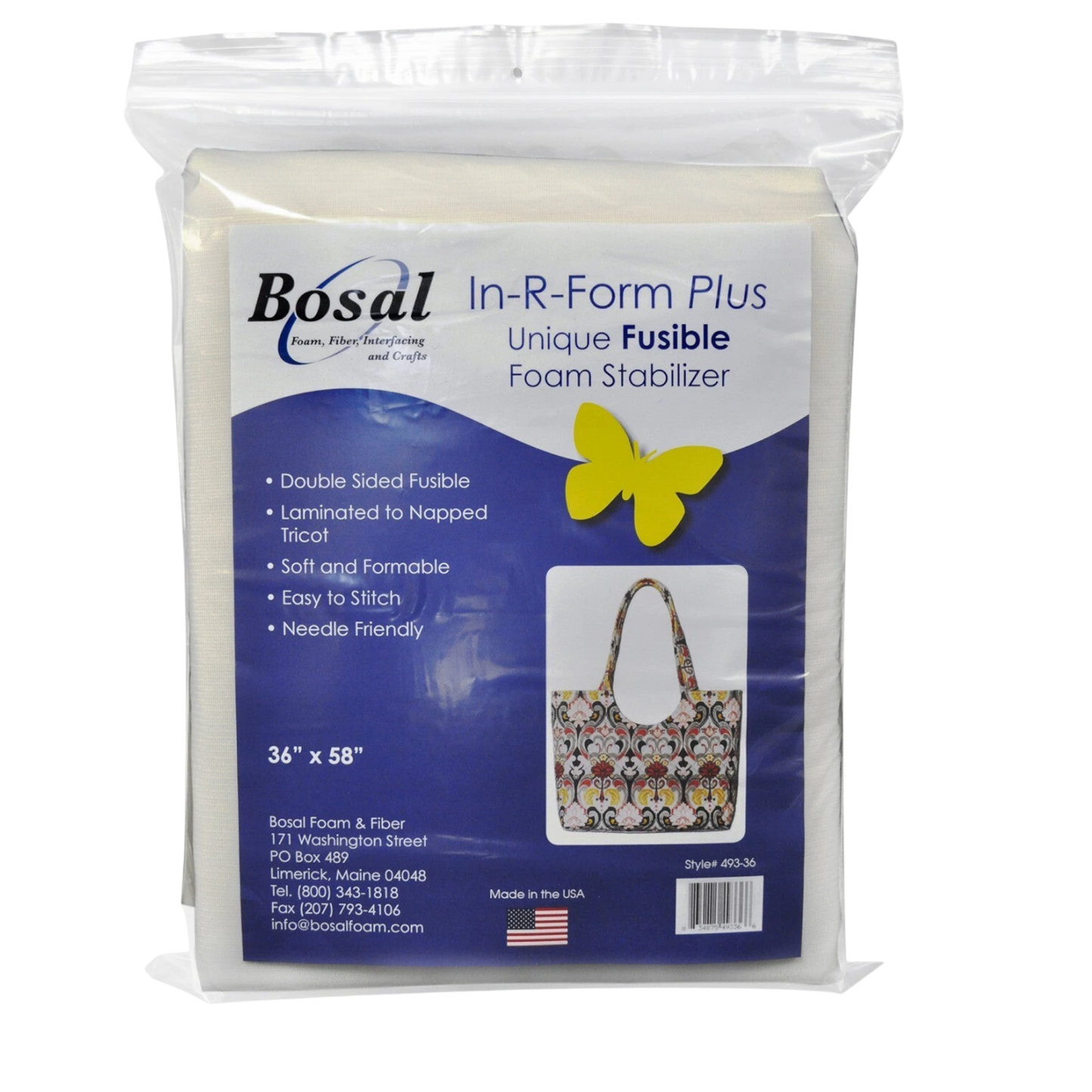 Bosal In-R-Form Plus Double Sided Fusible Foam Stabiliser for applique, sewing and craft projects