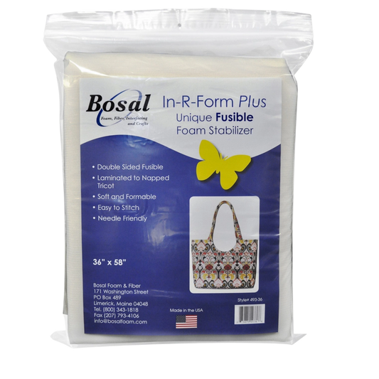 Bosal In-R-Form Plus Double Sided Fusible Foam Stabiliser for applique, sewing and craft projects