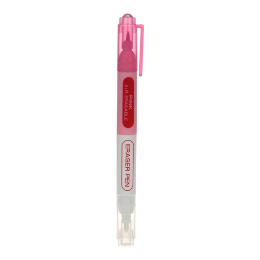 Chacopen Pink Air Erasable Dual Tip Pen With Eraser , sewing and fabric marking