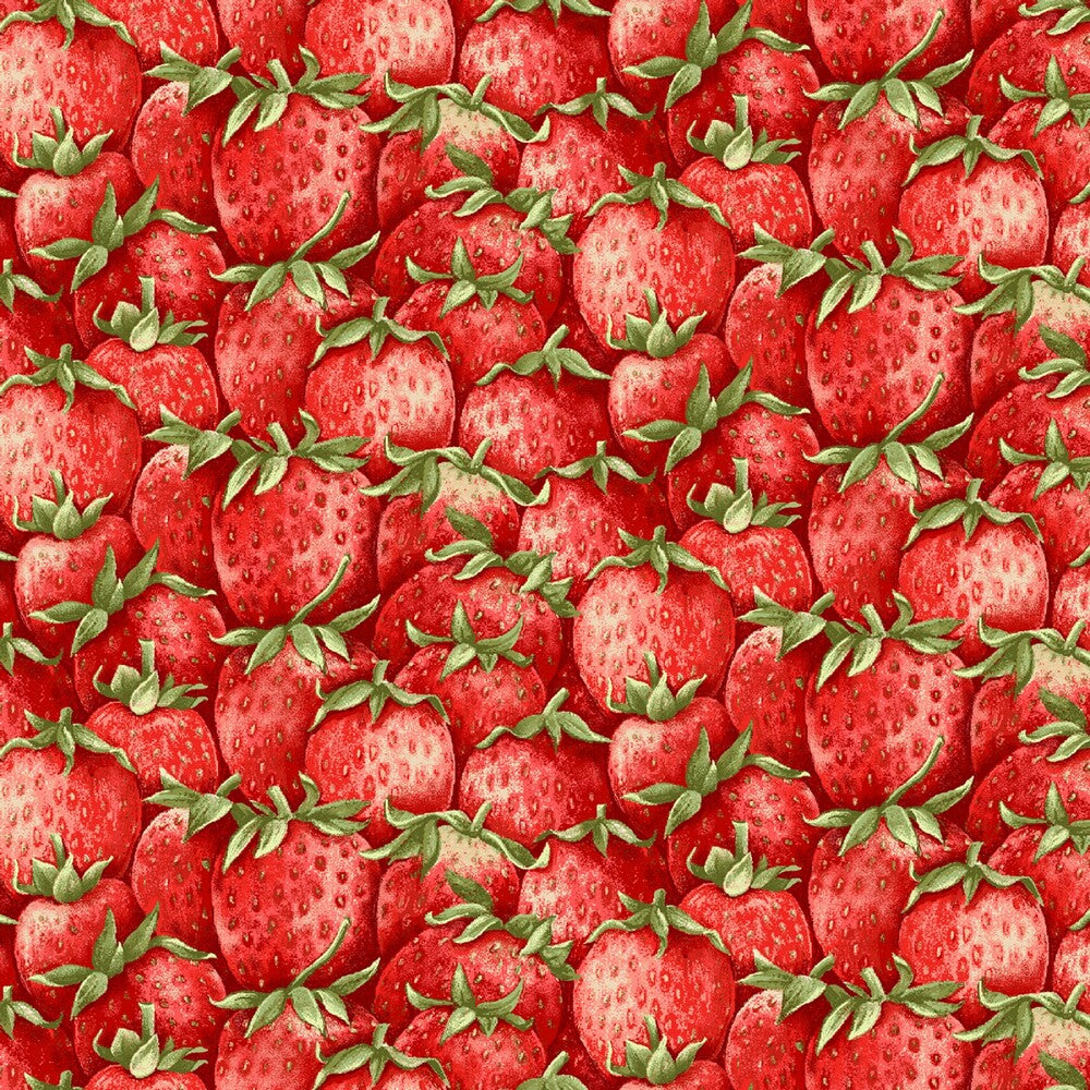 Strawberry Garden - Red Packed Strawberries sewing and quilting product