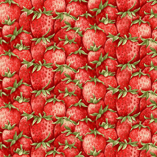 Strawberry Garden - Red Packed Strawberries sewing and quilting product