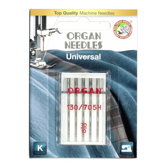 Organ Needles Universal Size 70/10 - Pack of 5 , quilting and needlework