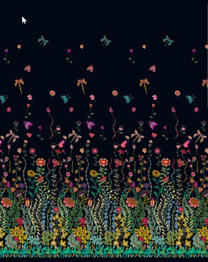 Twilight - Black Moonlight - Double Border sewing and quilting product