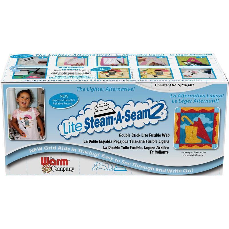 Steam a Seam Double Stick Fusible Web - Lite for applique, sewing and fusible craft projects